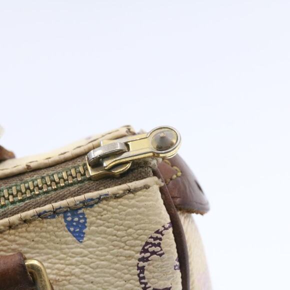 LOUIS VUITTON Monogram Multicolor Mini Speedy Hand Bag White M92645 - Picture 15 of 16